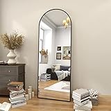 BEAUTYPEAK Espejo de arco de 64 x 21 pulgadas, espejo de pared de cuerpo completo para...
