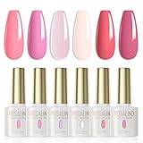 ROSALIND Esmaltes Semipermanentes para Uñas Rosa Claro Rosa Rosa Neón Rosa Bebé 6...