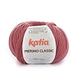 Katia Merino Classic - Ovillo de lana (100 g/240 m), color rojo