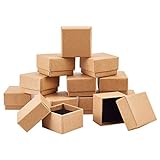 PandaHall Paquete de 48 unidades, caja de cartón cuadrado de 4 x 4 x 2,8 cm, caja de...