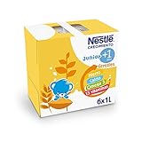 NestlÃ© Junior1+ Preparado LÃ¡cteo Infantil con Cereales, 1 AÃ±o +, 6 x 1L