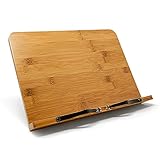 Atril para libros en Bambú | Soportes para libros de recetas | Soporte libros de cocina...