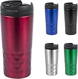 Taza termo de cafe para llevar - Vaso térmico con tapa hermética para bebidas frías y...