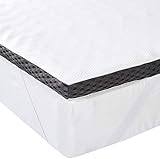 Amazon Basics - Cubrecolchón de espuma con memoria confortable con correas, 4 cm - 90 x...