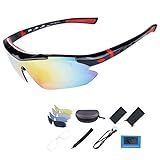 ShareWe Gafas de Ciclismo Unisex Gafas de Sol de Deportivas Polarizadas 5 Lentes...