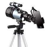 Tonpop Telescopio Refractor portátil - Óptica de Vidrio Totalmente recubierta -...