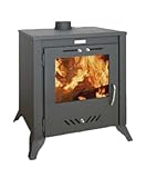 KUPRO Largo Estufa de leña para chimenea, combustible sólido, 15 kW