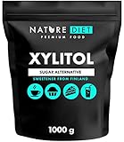 Nature Diet - Azúcar xilitol 3kg | Xilitol de Finlandia 3x1000g | Azúcar de abedul 100%