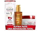 L'Oréal Paris Elvive Total Repair 5 Pack Reparación Total Champú Reparador 250 ml,...