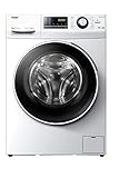 Haier 636 Series HW100-B14636N- Lavadora carga frontal 10KG, Función Vapor, Motor Direct...