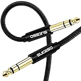 SUCESO Cable 6.35mm de Audio Estéreo Cable Jack 6,35 mm 1/4 Macho a Macho TRS 6.3mm...