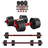 Perpetual® Kit de Mancuernas Regulables de 30KG - Juego de Pesas Ajustables para...
