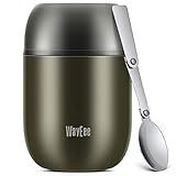 Termo Para Comida 450ml - WayEee Botella Aislada de Acero Inoxidable Aislada para...