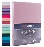 Decoking - Sábana Bajera Ajustable de 100 % algodón, White Amber Collection, algodón,...