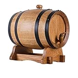 Barril de Roble Barrica de Roble Envejecido, Cubo de Almacenamiento de Roble Puro...