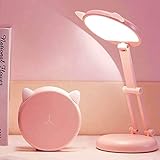 VABOO Lámpara Escritorio LED, Lámpara de Mesa USB Recargable, Regulable 3 modos Luz...