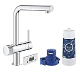Grohe Blue Pure Minta - Grifo de cocina con filtro, Cromo, Ref.30382