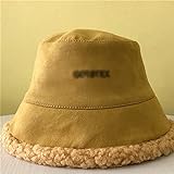 Jrechio Bucket Hat Women Autumn and Winter All-Match Lamb Wool Double-Side Basin Hat...