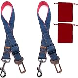 Awiku 2 Cinturones de Seguridad de Coche para Perros Pequeños y Medianos con Bolsa de...