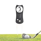Fowybe Divot de reparación de Herramientas de Golf,Herramienta Plegable para marcar...