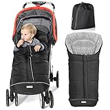 Orzbow Saco Silla Paseo Universal Invierno,Impermeable Sacos de Silla de Bebe con Forro...