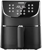 COSORI Freidora sin Aceite 5.5 L, freidora aire caliente con 100 recetas en español, 11...
