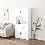 Festnight Armario Alto Cocina, Mueble Auxiliar de Cocina, Aparador Alacena de Cocina,...