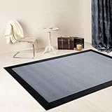 GleeGrass Alfombra TEPLON VINILICA Natural Gris-Negra (160 x 230 cm)
