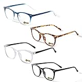 LUFF Anti Luz Azul Gafas de Lectura Hombre Mujer - Moda Claro Gafas de Computadora Ligeras...