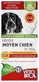 Vétobiol Pipetas Medio Perro 15-30 kg Bio 12 Pipetas