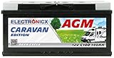 Electronicx Caravan Edition V2 Batería AGM 140 AH 12V 1050A Motorhome Boat Supply