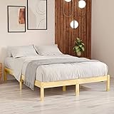 JUNZAI Estructura de Cama, Base Cama, Somier Cama, Marco De Cama, Base Somier, de Madera...