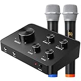 Micrófono Inalámbrico Karaoke, Micrófono Karaoke Bluetooth con Doble Micrófono...