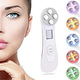 Facial Aparato Radiofrecuencia, 6 Modos de Terapia de luz LED, Antiarrugas,...