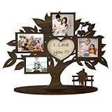 Marco de madera del árbol de la vida | Te amo marco de fotos múltiple | Idea de regalo...