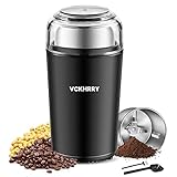 VCKHRRY Molinillo de Café Eléctrico 400W Molinillo de especias 100g Recipiente y Lavable...