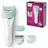 Philips Satinelle Advanced BRE620/00 - Depiladora Wet & Dry para mujer inalámbrica, 3...