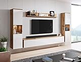 PIASKI Conjunto de Muebles de salón Paris XL, iluminación LED Opcional, Juego de Muebles...
