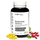Berberina 1000 mg | 120 cÃ¡psulas veganas | Con Cromo y Pimienta Negra para una mejor...