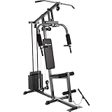 TecTake 800546 Multiestación Maquina de musculación | Módulo de Mariposa | Estribo para...