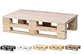 Mesa Auxiliar/Mesa de Centro de PALETS NUEVOS - Mesa Vintage - RÚSTICA (80cm X 48cm,...