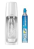 sodastream spiritbip Spirit-Máquina de Agua Chispeante Blanca + 1 Cilindro de CO2 + 1...