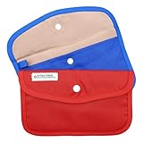 Cussi - Pack de 2 MaskCase, Estuches de Tela rectangulares para Guardar mascarillas (Azul,...