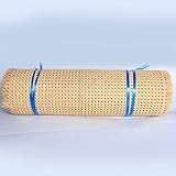 RIBLOR 80cm de Ancho, Natural Correas de Ratán Caña Muebles, Rollo Tela de Bambú Mimbre...