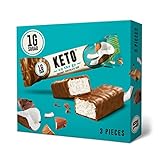 KETOFABRIK - Barras de chocolate (3 x 35 g, paquete de pruebas, mejor sabor, menos...