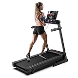 Cinta de Correr Plegable 3 Niveles de Inclinación, Peso Máx 180 kg, Hasta 16 km/h,...
