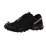 Salomon Speedcross 4, Zapatos de Trail Running Hombre, Black/Black/Black Metallic, 43 1/3...