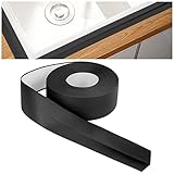 Flintronic Rodapiés Autoadhesivo Flexible, 4.5m x 38mm Perfil PVC, Rodapie de Acabado...