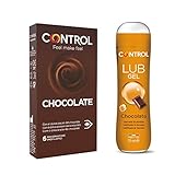 Control Mix preservativos y lubricante Chocolate, Caja de 6 condones dulce placer de...