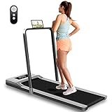Cinta de Correr Plegable 1-12KM/H,2 en 1 ARUNDO Debajo de la Cinta de Correr de Escritorio...